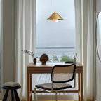 Mozelle Brass & Marble Pendant Lamp