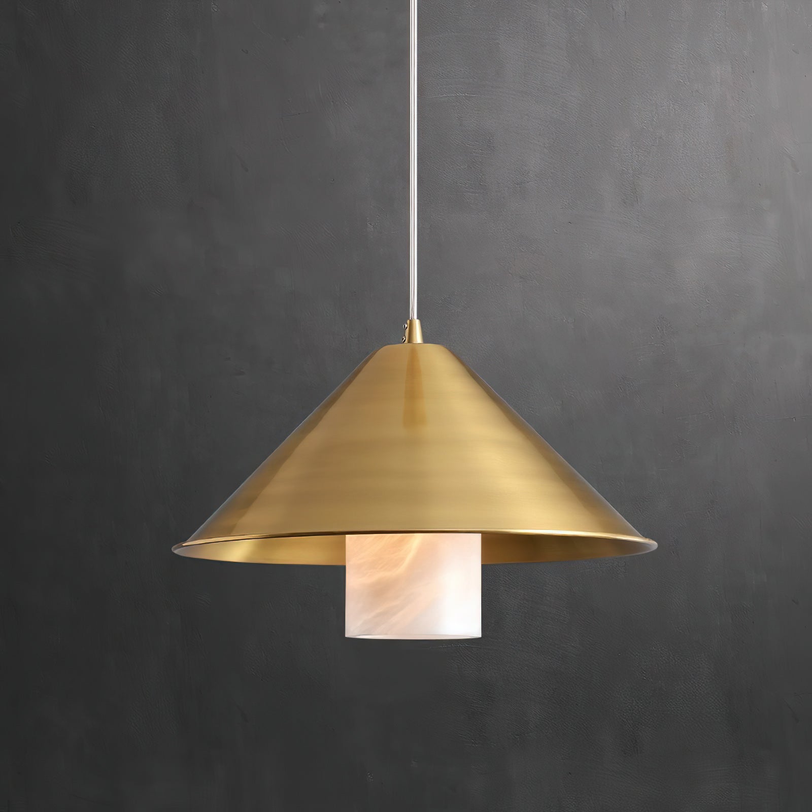 Mozelle Brass & Marble Pendant Lamp