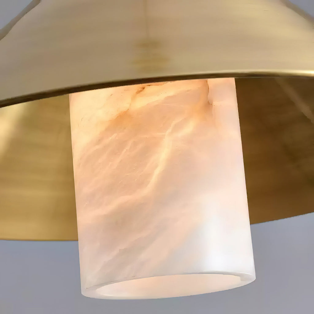 Mozelle Brass & Marble Pendant Lamp