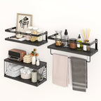 MultiRoom: Classic Wall Shelves – Space-Saving, Sturdy & Floating for Bathroom, Kitchen & Living Spaces