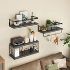 MultiRoom: Classic Wall Shelves – Space-Saving, Sturdy & Floating for Bathroom, Kitchen & Living Spaces