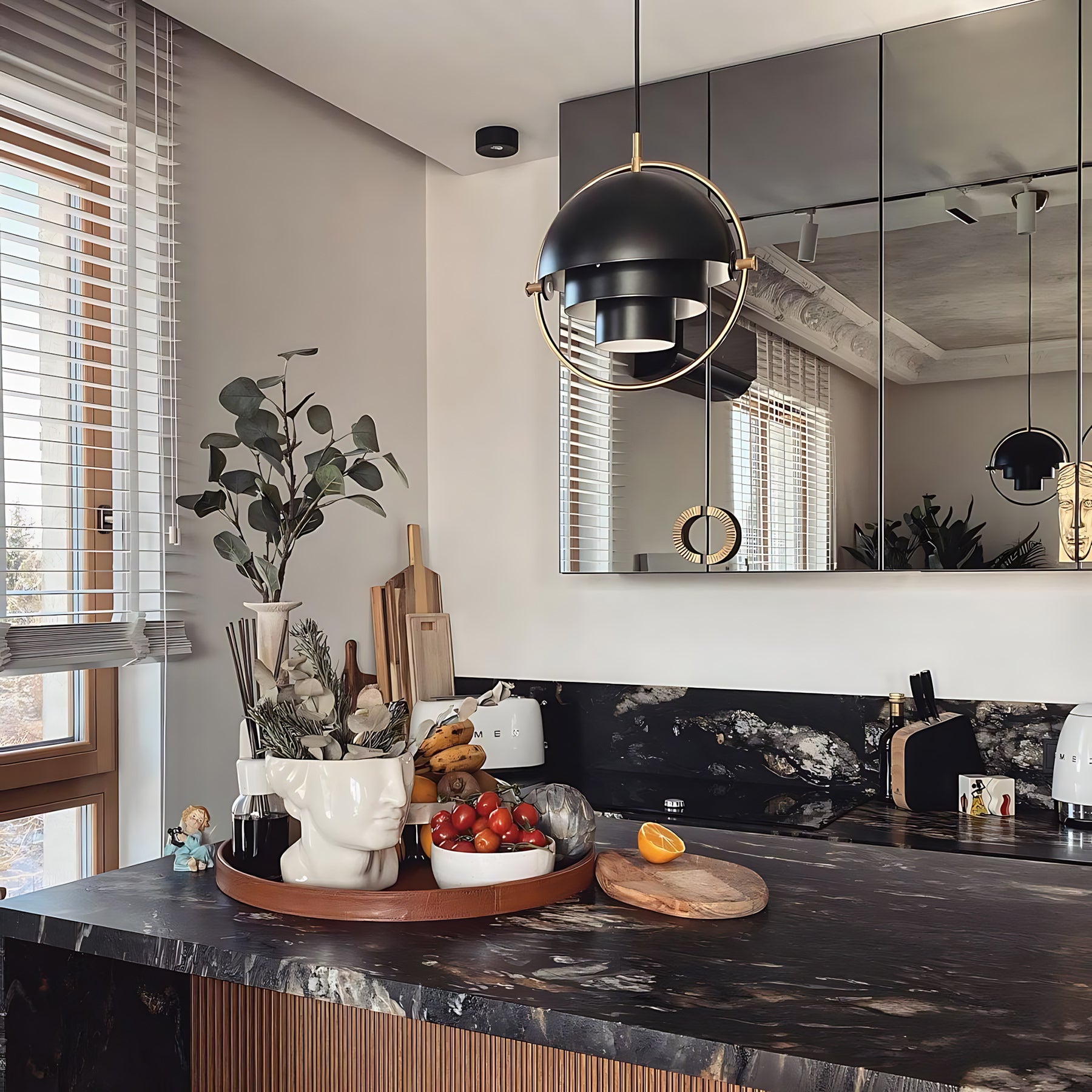 Multi-lite Rotatable Shade Pendant Light