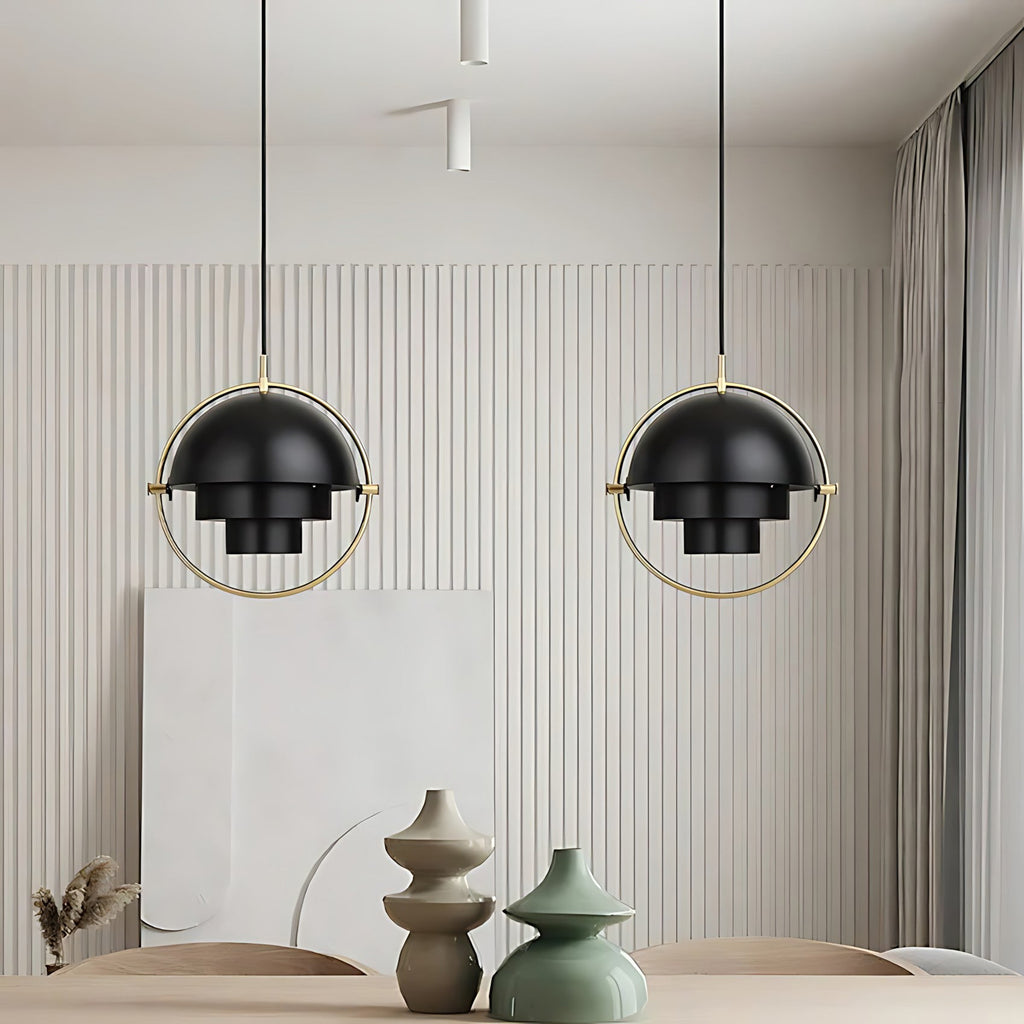 Multi-lite Rotatable Shade Pendant Light
