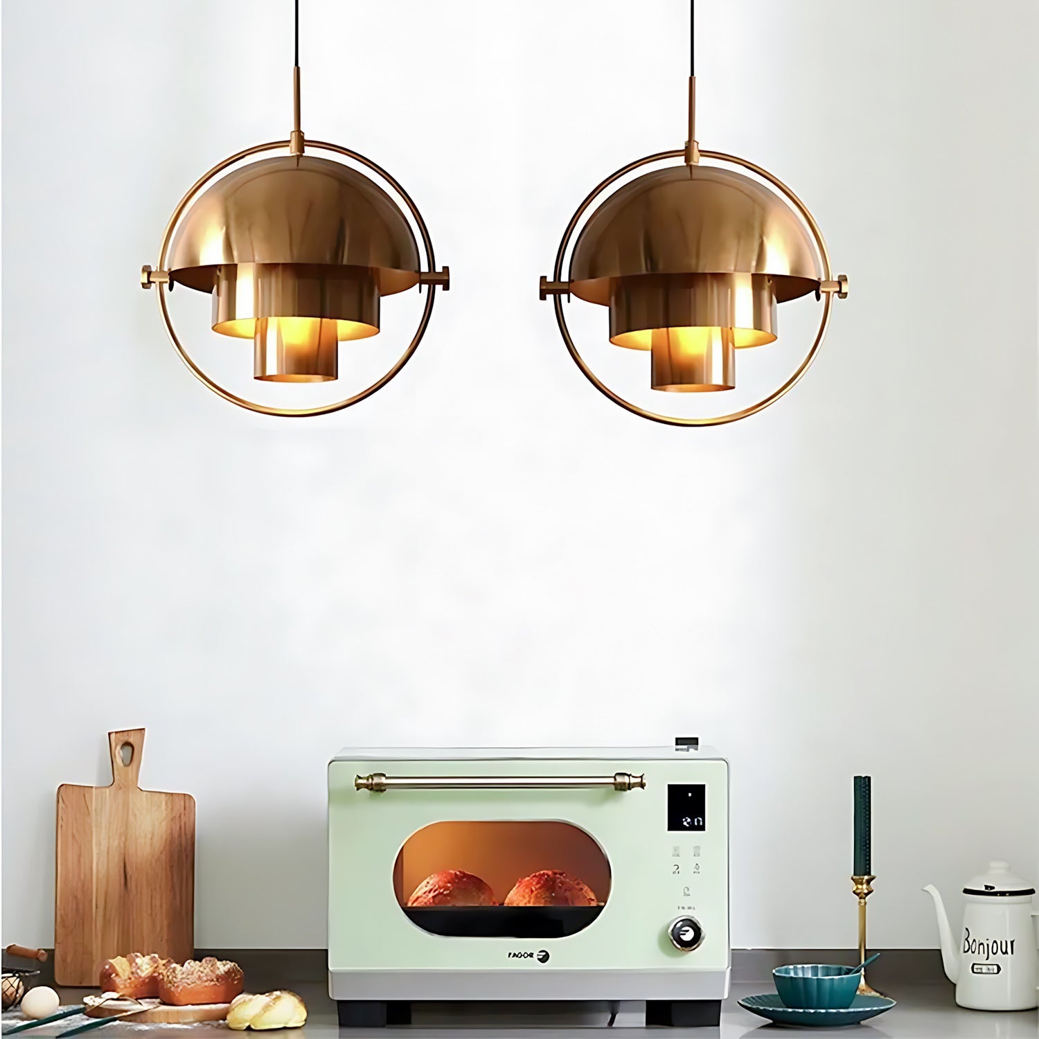 Multi-lite Rotatable Shade Pendant Light