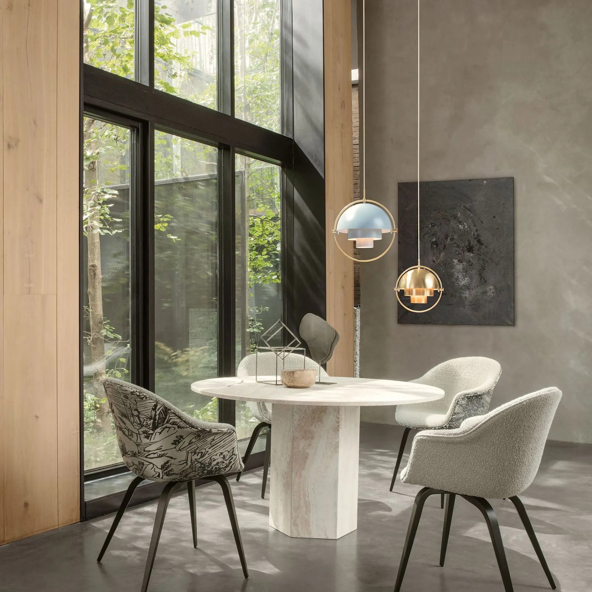 Multi-lite Rotatable Shade Pendant Light
