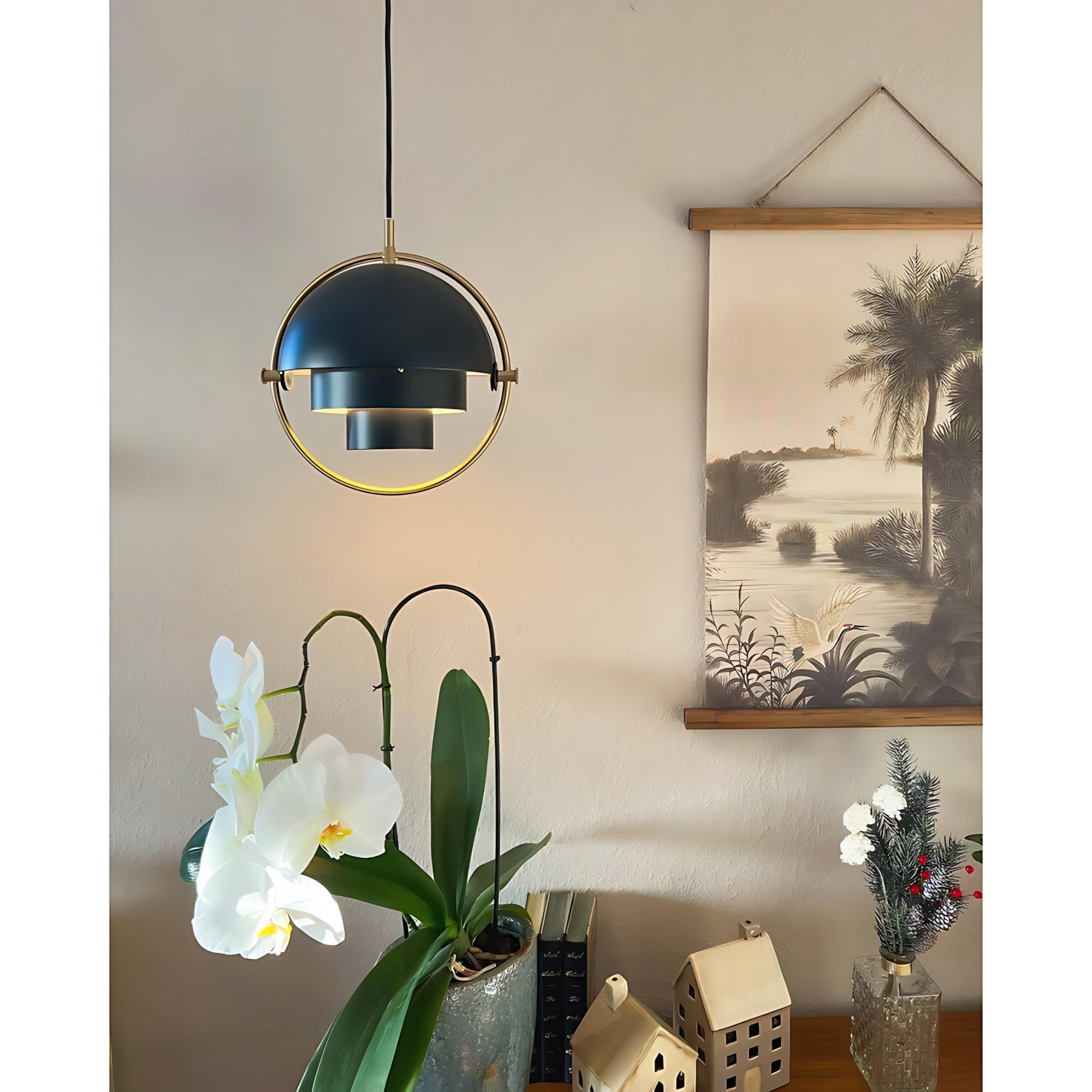 Multi-lite Rotatable Shade Pendant Light