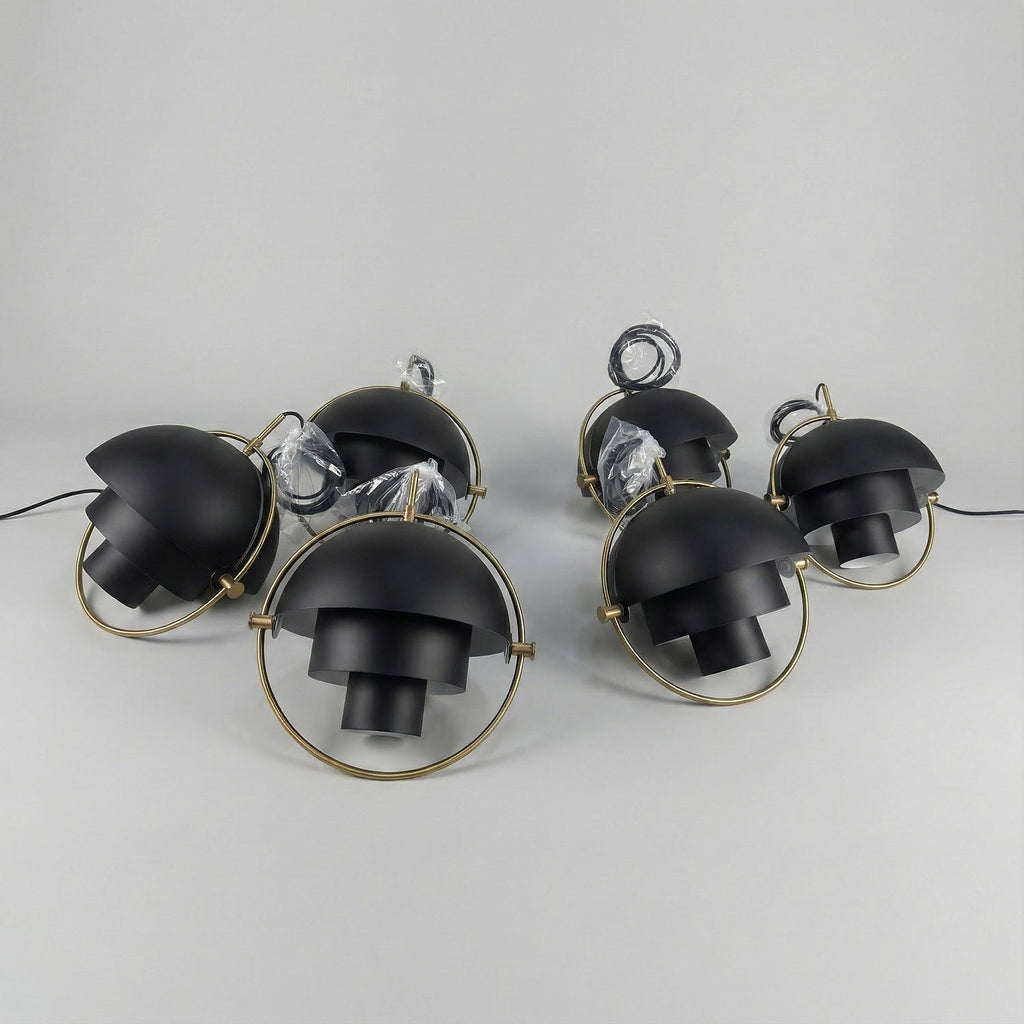Multi-lite Rotatable Shade Pendant Light