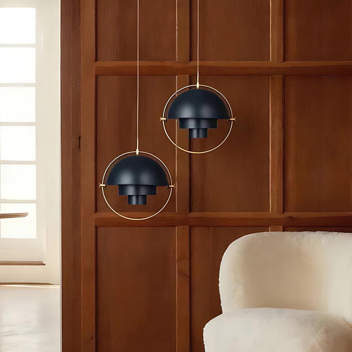 Multi-lite Rotatable Shade Pendant Light