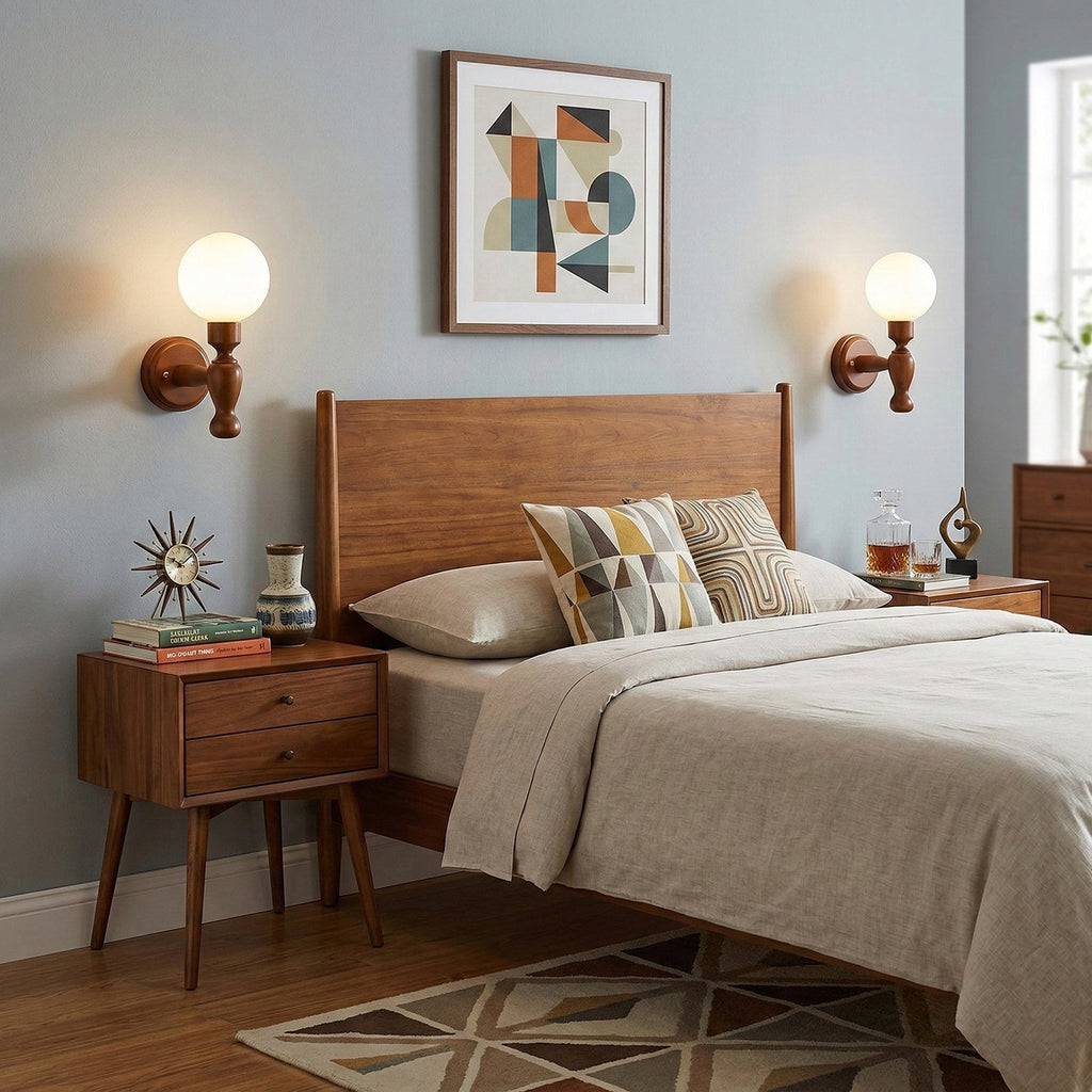 Muralett Candlestick Wood Wall Sconce