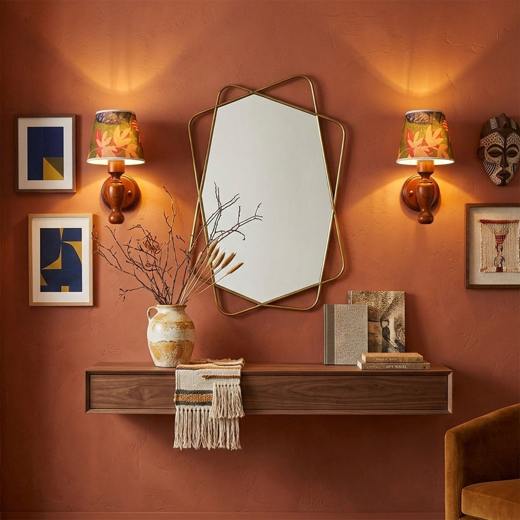Muralett Candlestick Wood Wall Sconce