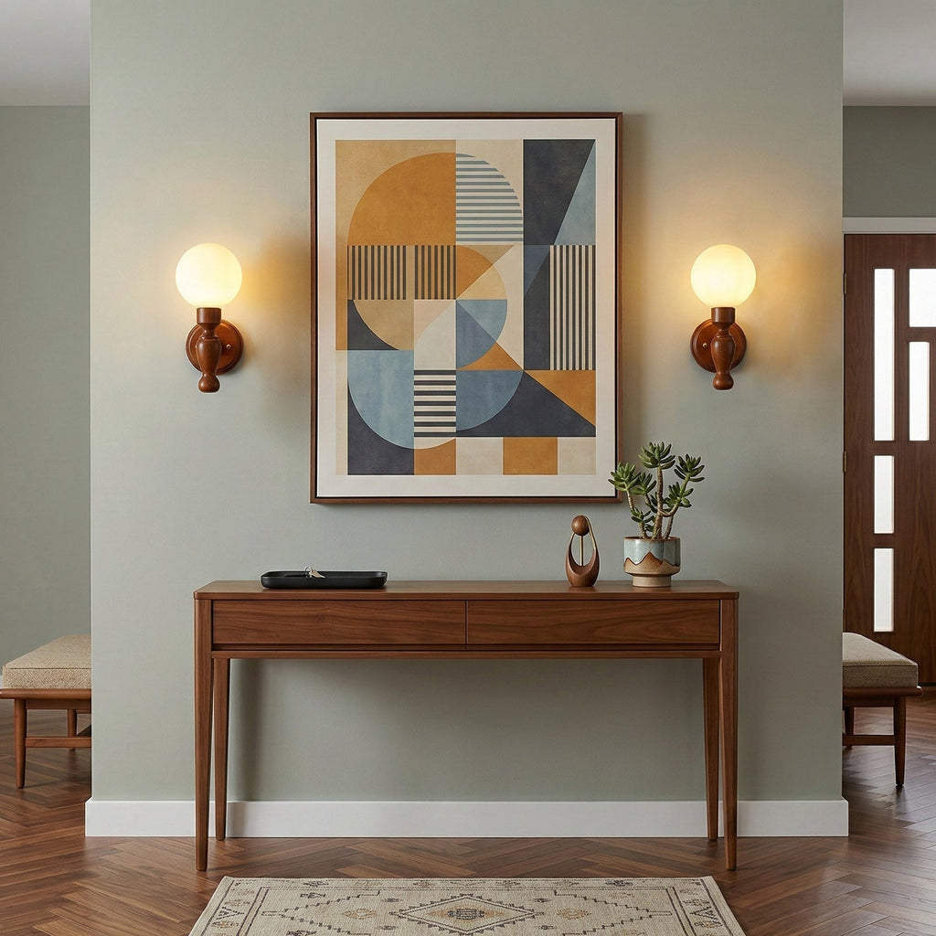 Muralett Candlestick Wood Wall Sconce