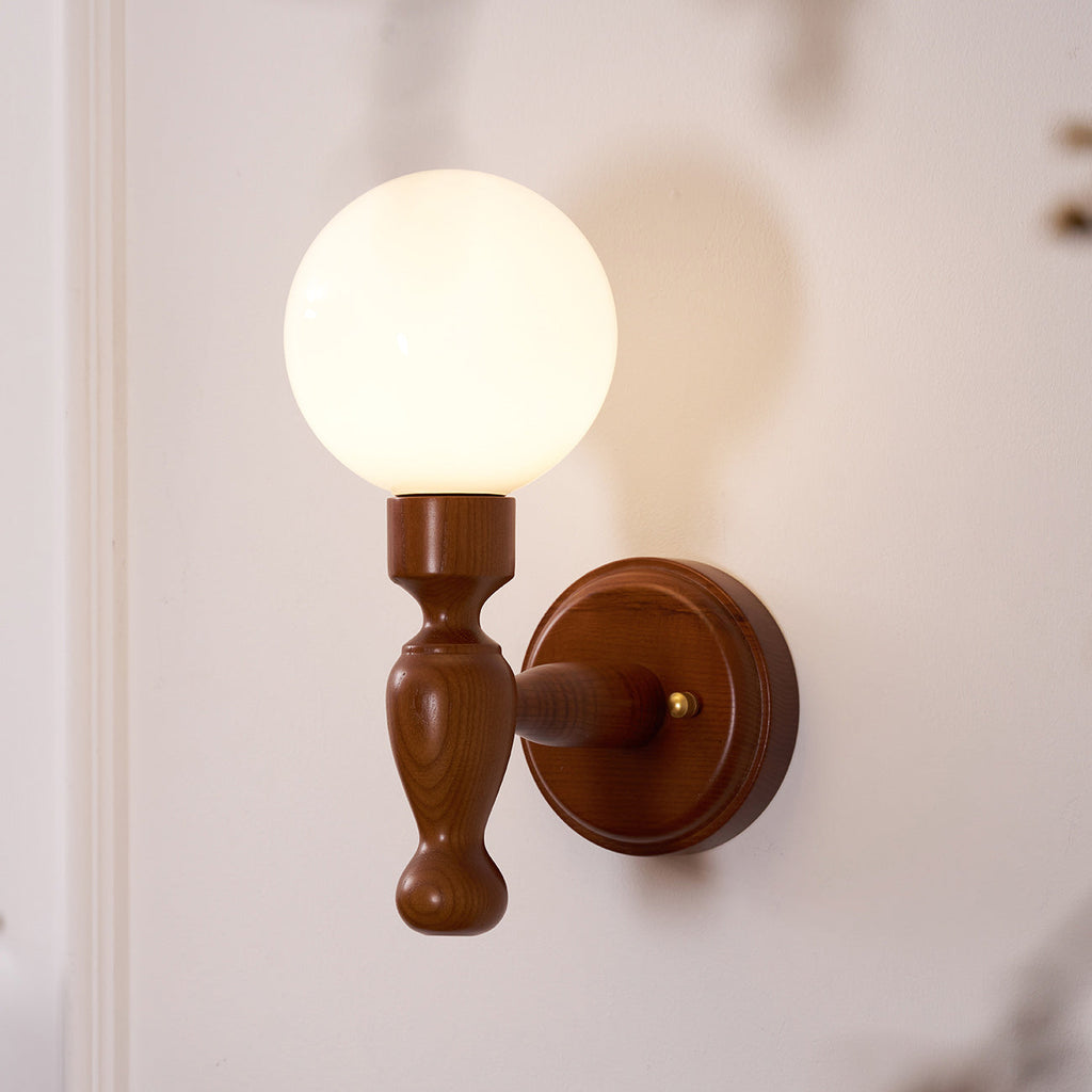 Muralett Candlestick Wood Wall Sconce