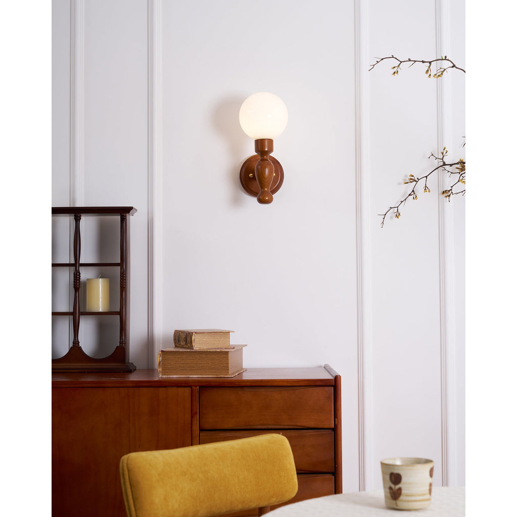 Muralett Candlestick Wood Wall Sconce
