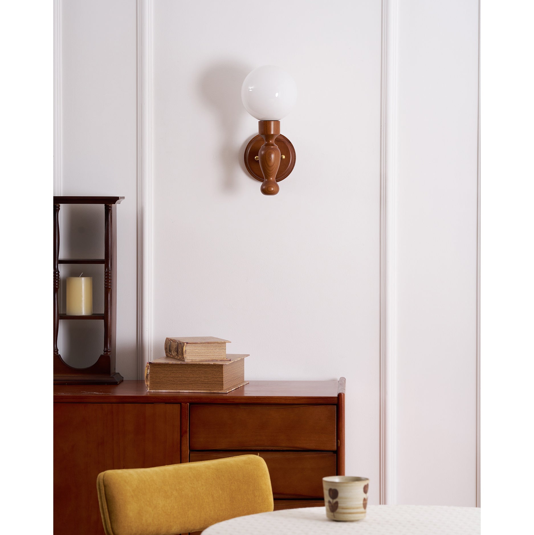 Muralett Candlestick Wood Wall Sconce