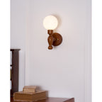 Muralett Candlestick Wood Wall Sconce