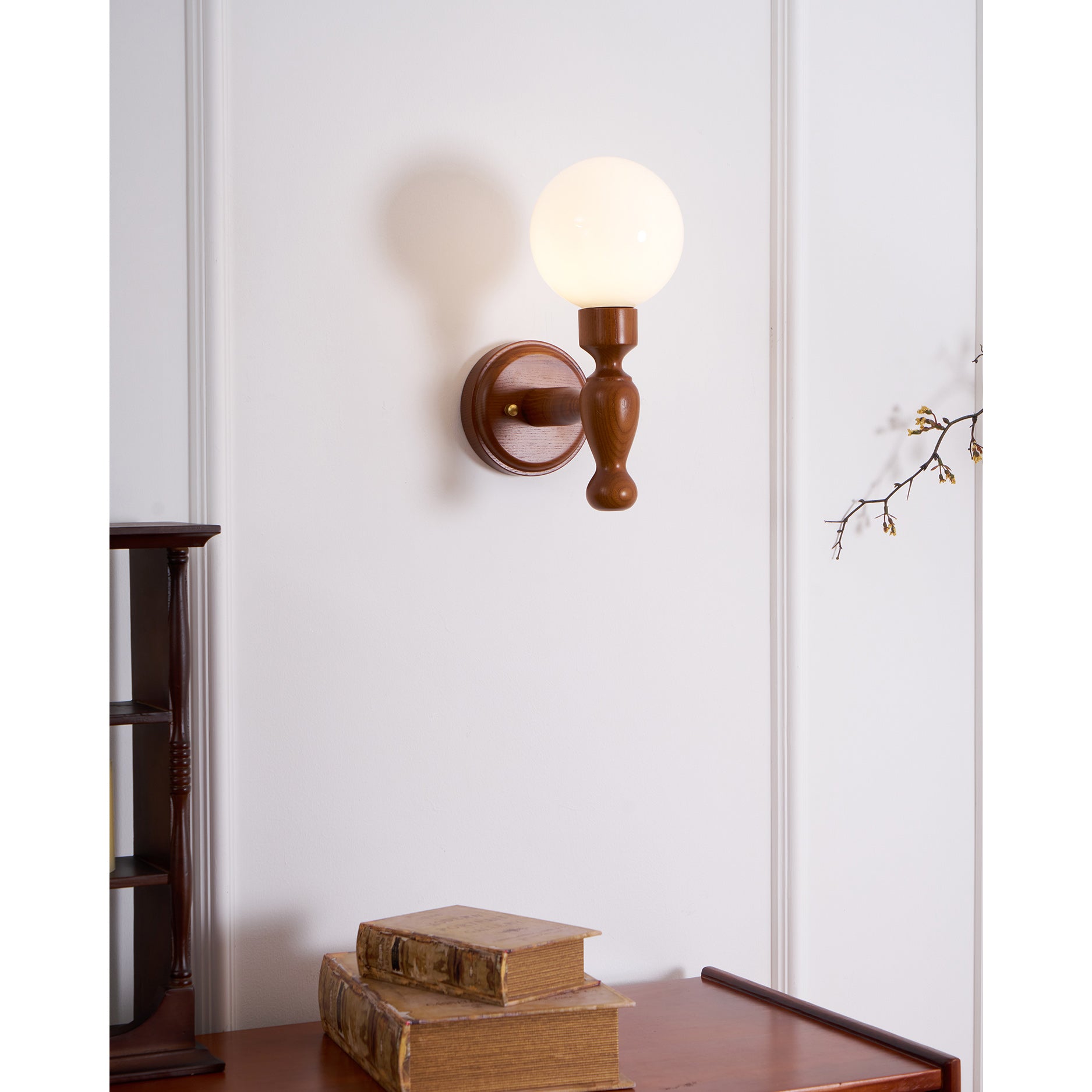 Muralett Candlestick Wood Wall Sconce