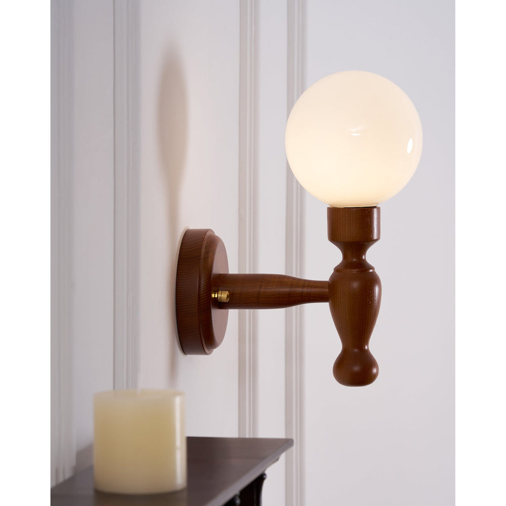 Muralett Candlestick Wood Wall Sconce