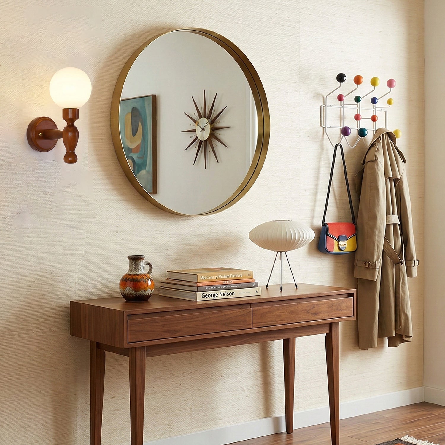 Muralett Candlestick Wood Wall Sconce