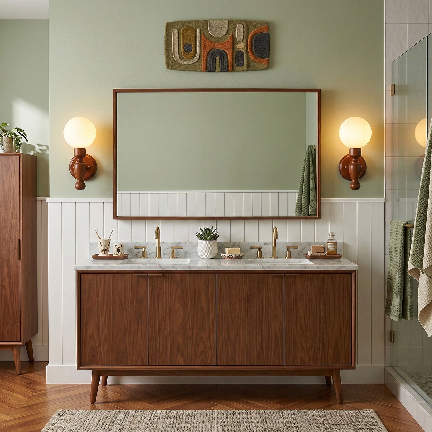 Muralett Candlestick Wood Wall Sconce