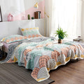 ShellDream: Cotton Blankets in Stylish Scallop Design with Luxurious Cotton Feel – for Sofa & Living Area
