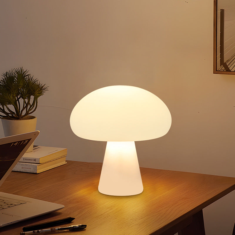 Table Lamp Acrylic LED Warm White Mushroom Design