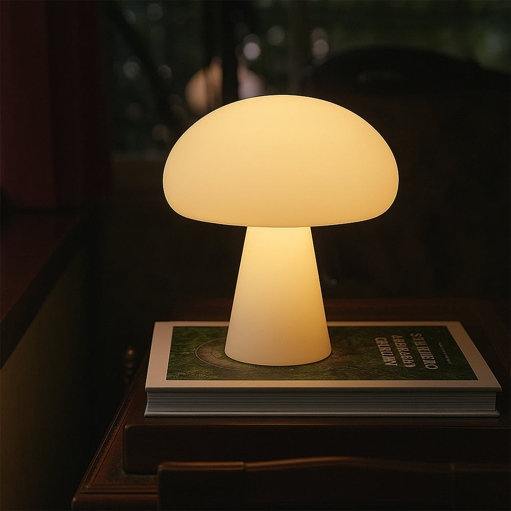 Table Lamp Acrylic LED Warm White Mushroom Design