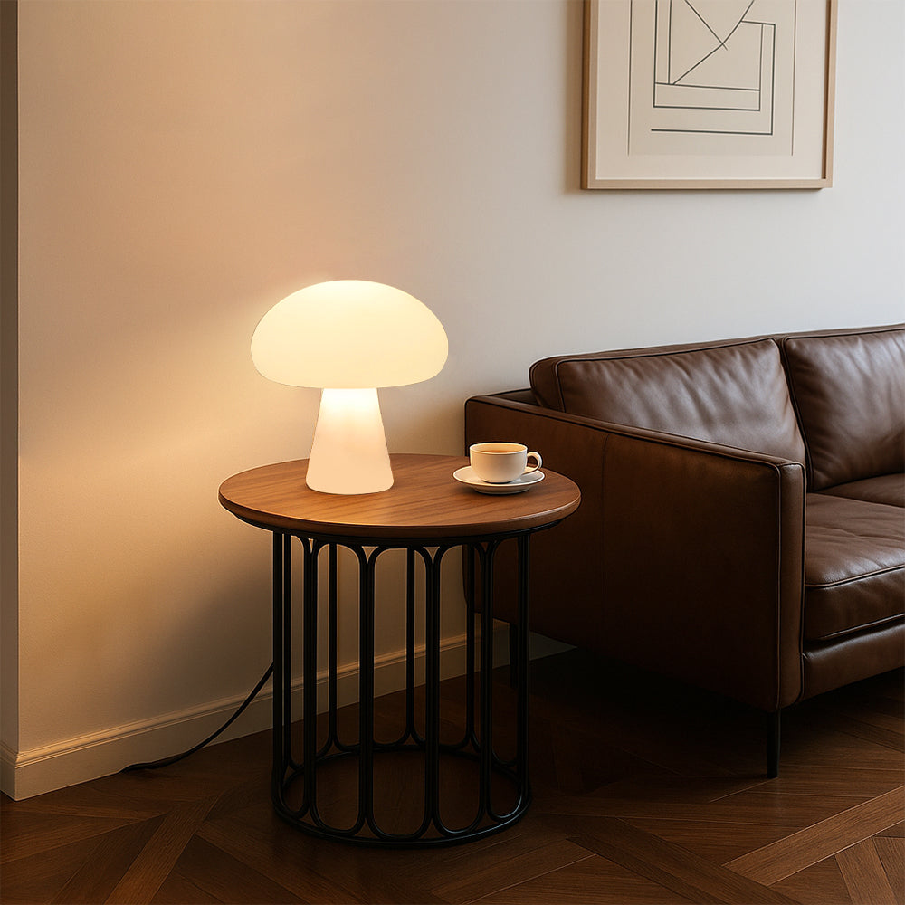 Table Lamp Acrylic LED Warm White Mushroom Design