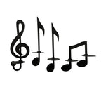Wall Art Candle Holder Musical Notes Hanging Decor