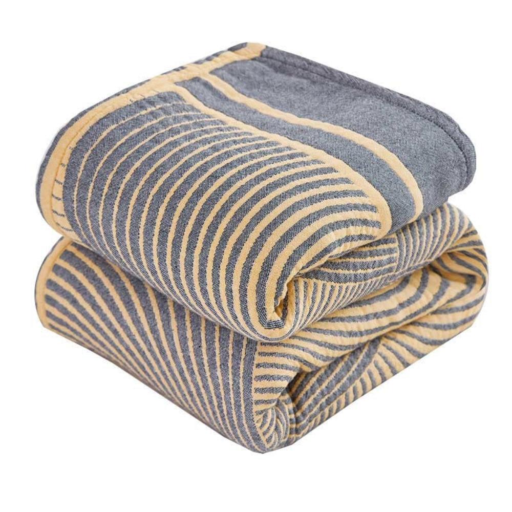 MuslinElegance: Reversible Cotton Blanket made of 4-layer Muslin – for Bedroom & Living Room