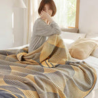 MuslinElegance: Reversible Cotton Blanket made of 4-layer Muslin – for Bedroom & Living Room