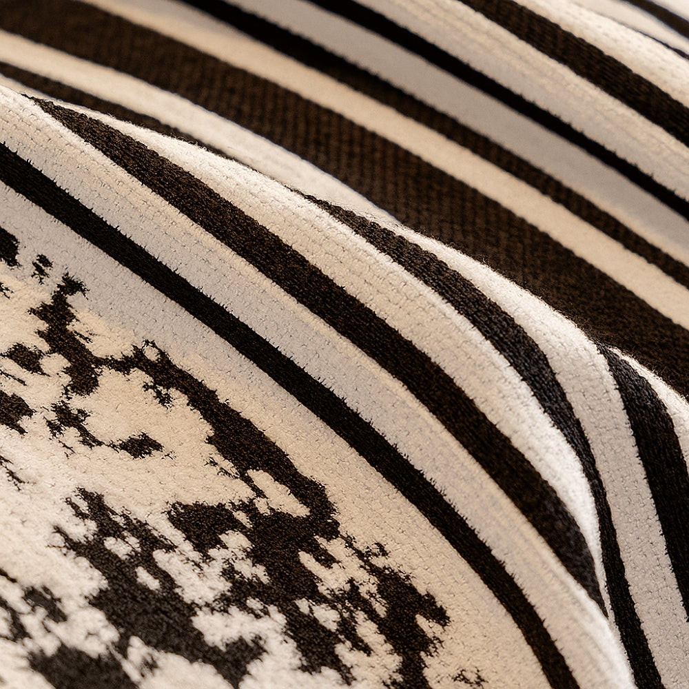 MusterOase: Sofa Cover in Modern Mosaic Line Design with Decorative Tassels & Durable Quality – for Sofa & Bedroom