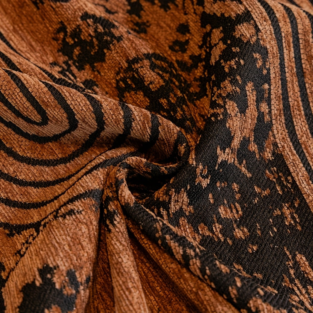 MusterOase: Sofa Cover in Modern Mosaic Line Design with Decorative Tassels & Durable Quality – for Sofa & Bedroom