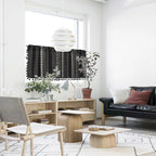 MysticalBlack: Curtains with Tribal Pattern & Tassels – Elegant & Practical for Closet Covers