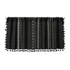 MysticalBlack: Curtains with Tribal Pattern & Tassels – Elegant & Practical for Closet Covers
