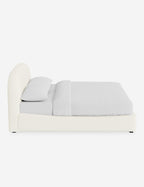 Nexa Platform Bed | Soft Upholstery, Sculpted Headboard
