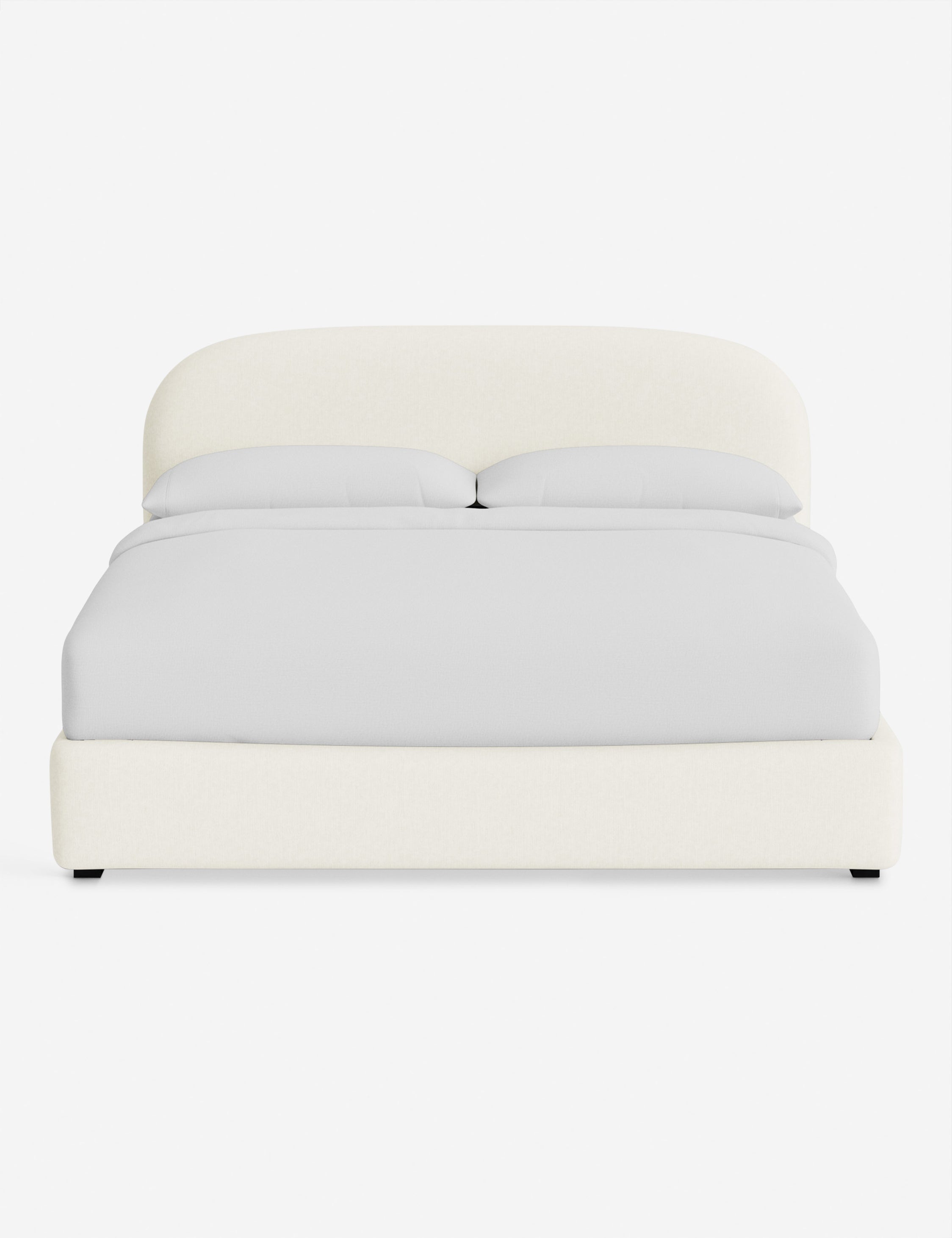 Nexa Platform Bed | Soft Upholstery, Sculpted Headboard
