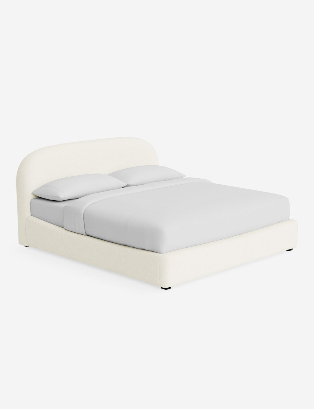 Nexa Platform Bed | Soft Upholstery, Sculpted Headboard