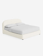 Nexa Platform Bed | Soft Upholstery, Sculpted Headboard