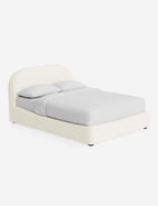 Nexa Platform Bed | Soft Upholstery, Sculpted Headboard
