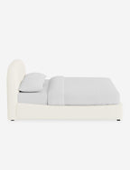 Nexa Platform Bed | Soft Upholstery, Sculpted Headboard