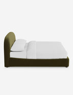 Nexa Platform Bed | Soft Upholstery, Sculpted Headboard