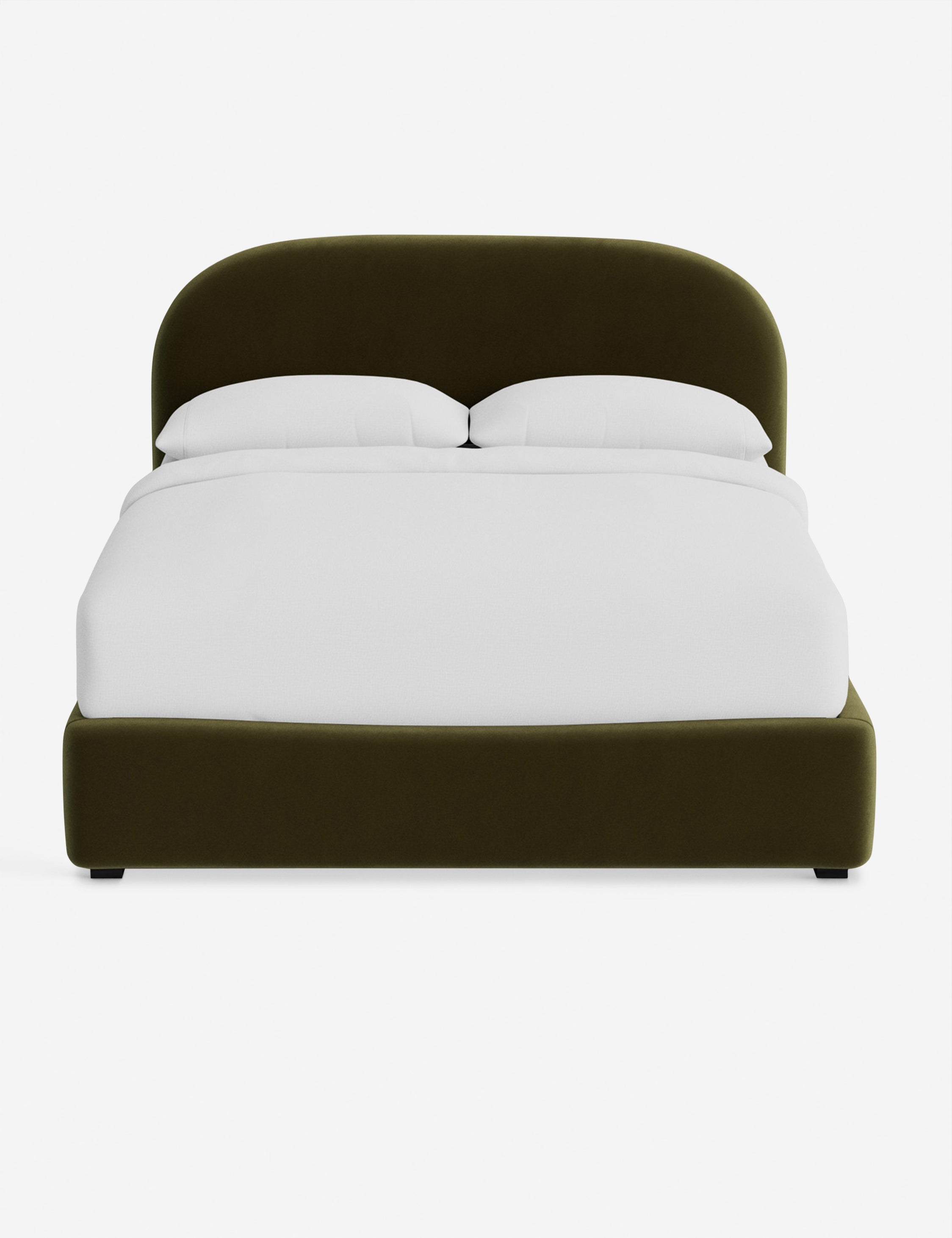Nexa Platform Bed | Soft Upholstery, Sculpted Headboard