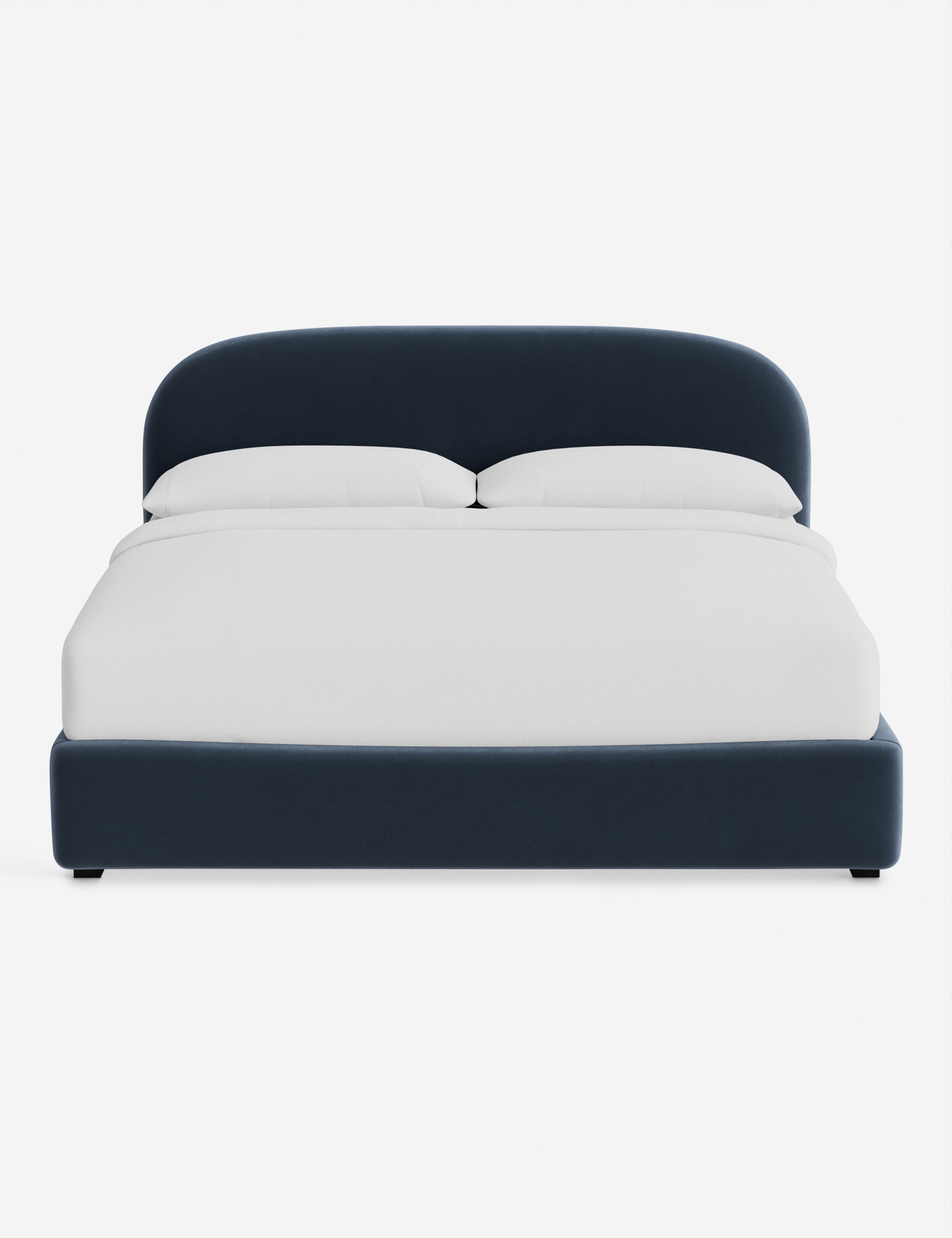 Nexa Platform Bed | Soft Upholstery, Sculpted Headboard