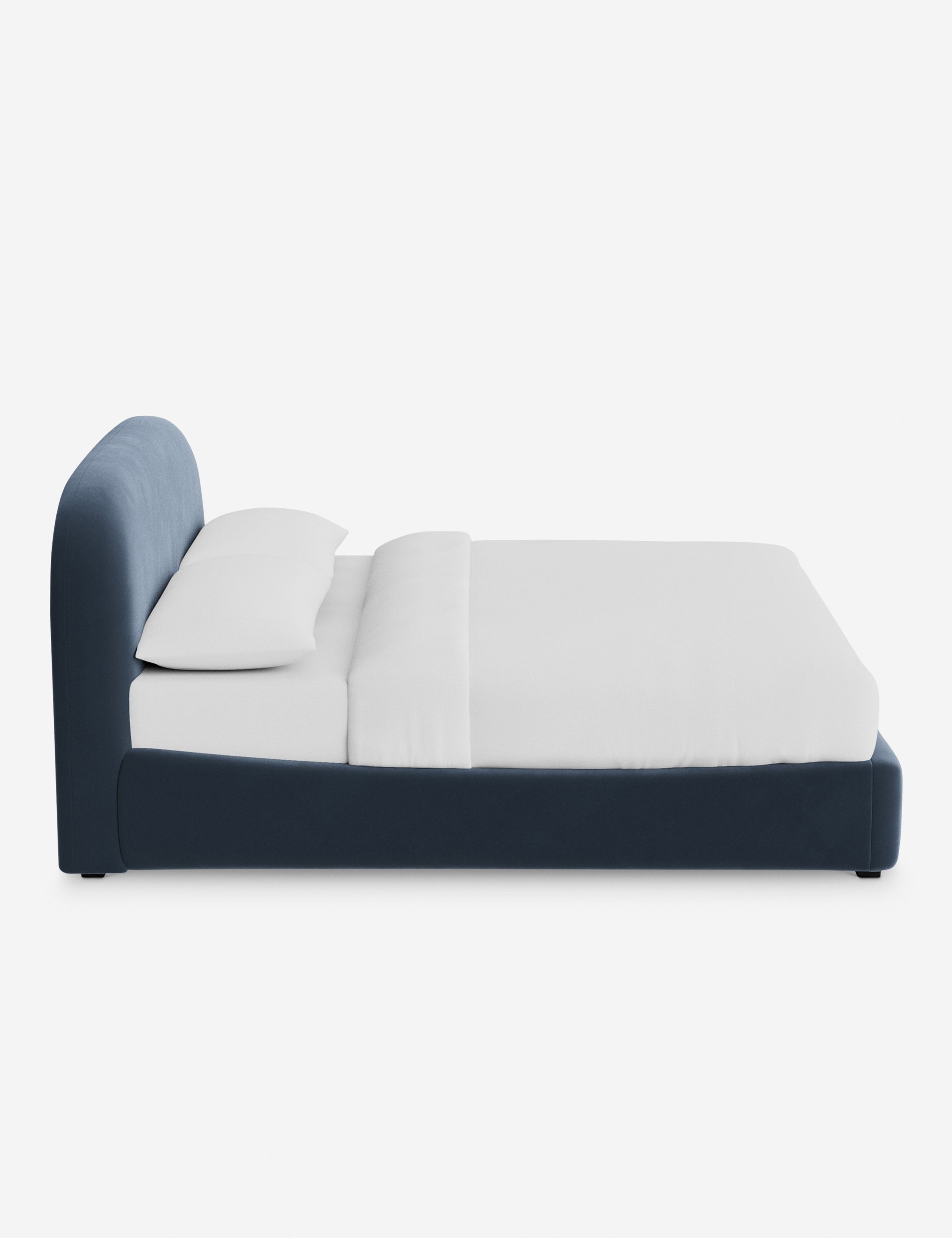 Nexa Platform Bed | Soft Upholstery, Sculpted Headboard
