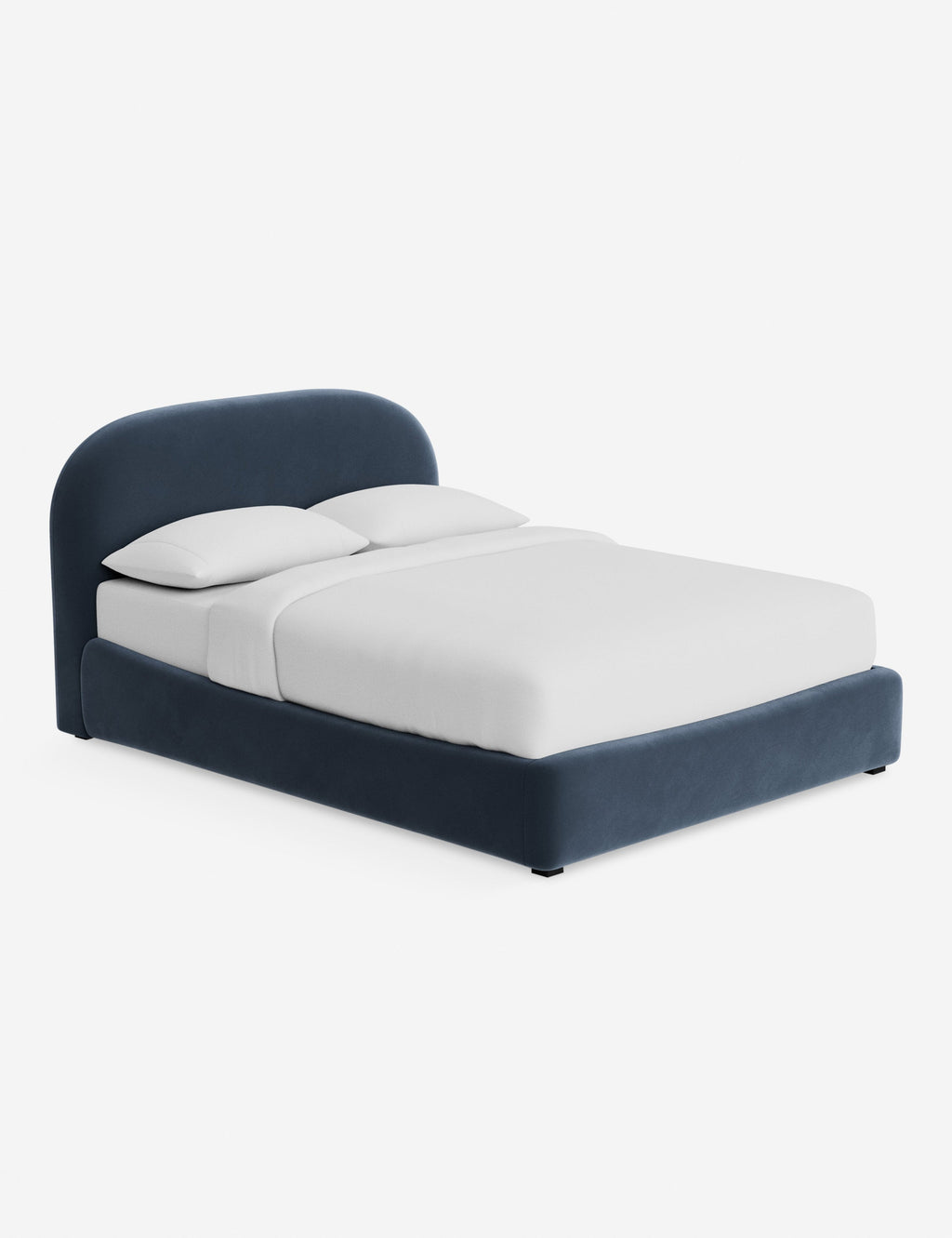 Nexa Platform Bed | Soft Upholstery, Sculpted Headboard