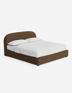 Nexa Platform Bed | Soft Upholstery, Sculpted Headboard