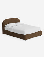 Nexa Platform Bed | Soft Upholstery, Sculpted Headboard