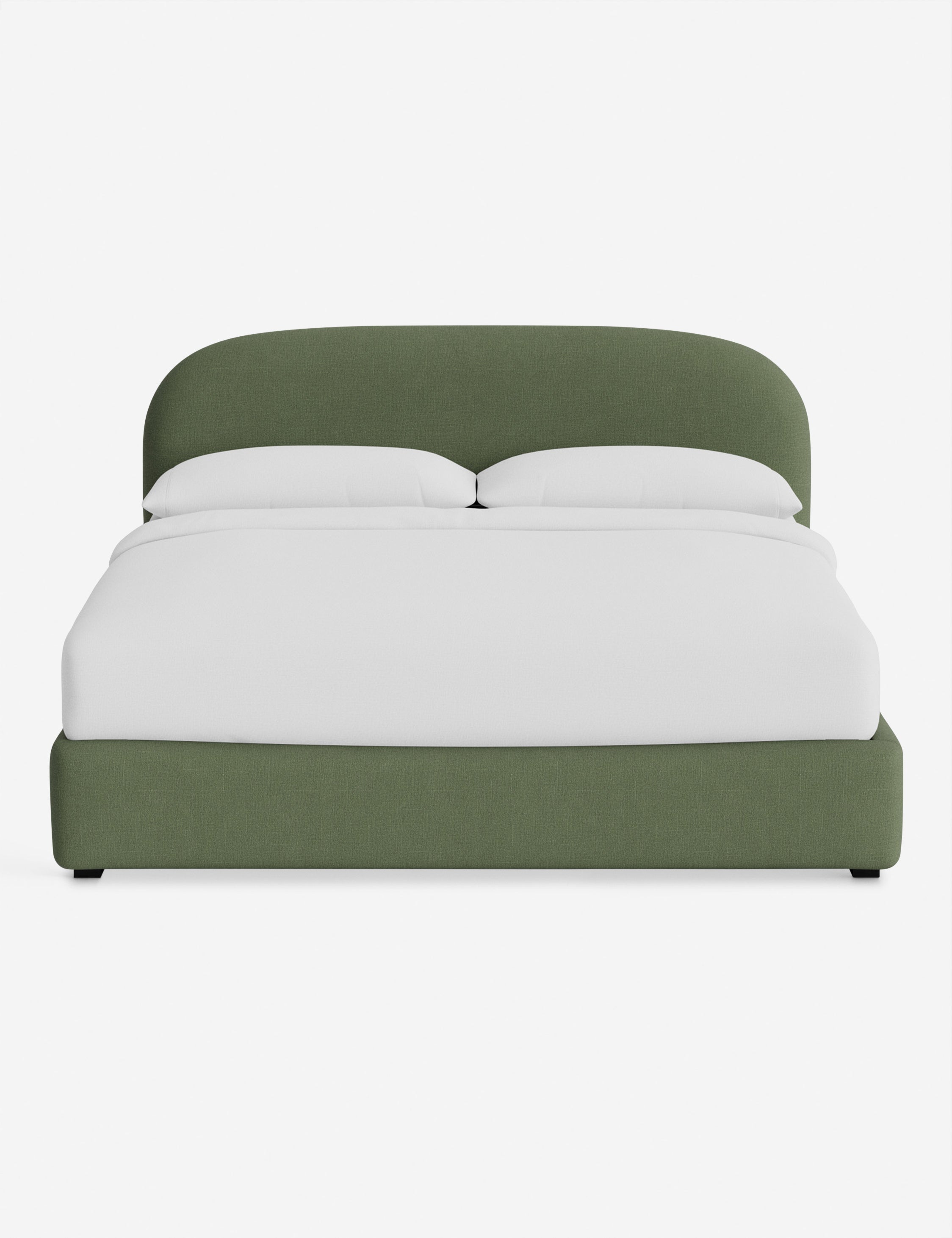 Nexa Platform Bed | Soft Upholstery, Sculpted Headboard