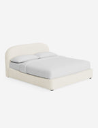 Nexa Platform Bed | Soft Upholstery, Sculpted Headboard