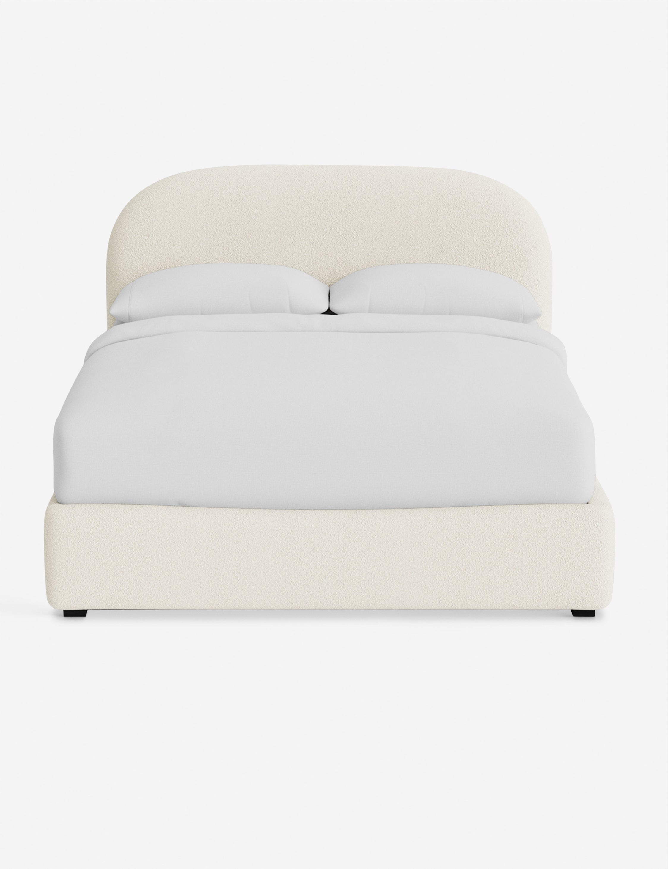 Nexa Platform Bed | Soft Upholstery, Sculpted Headboard